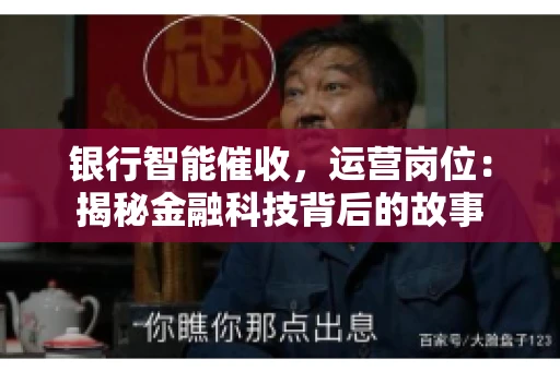 银行智能催收，运营岗位：揭秘金融科技背后的故事