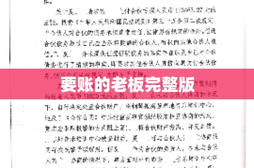 要账的老板完整版
