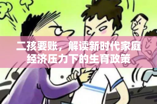 二孩要账，解读新时代家庭经济压力下的生育政策