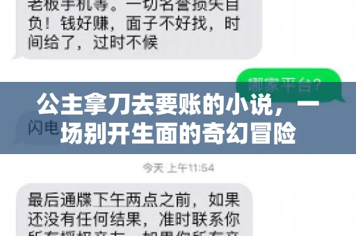公主拿刀去要账的小说，一场别开生面的奇幻冒险