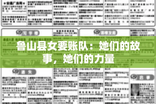 鲁山县女要账队：她们的故事，她们的力量