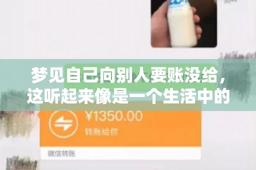 梦见自己向别人要账没给，这听起来像是一个生活中的小插曲，却可能反映出我们内心深处的某种焦虑或不安。今天，我们就来聊聊这个话题，看看它背后可能隐藏的深层含义。