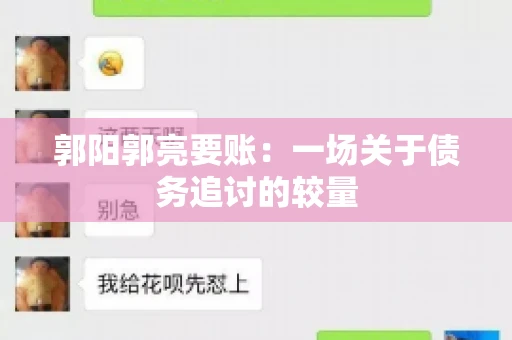 郭阳郭亮要账：一场关于债务追讨的较量