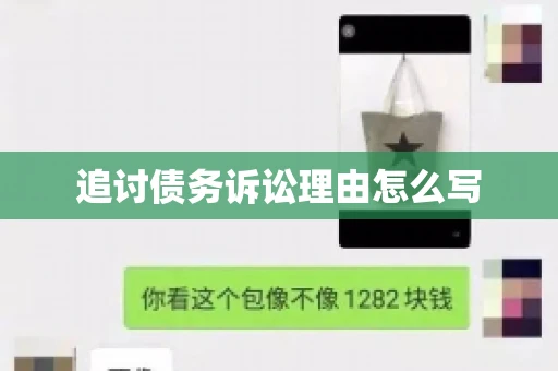 追讨债务诉讼理由怎么写