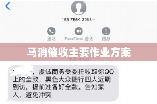 马消催收主要作业方案