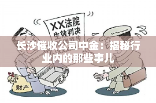 长沙催收公司中金：揭秘行业内的那些事儿